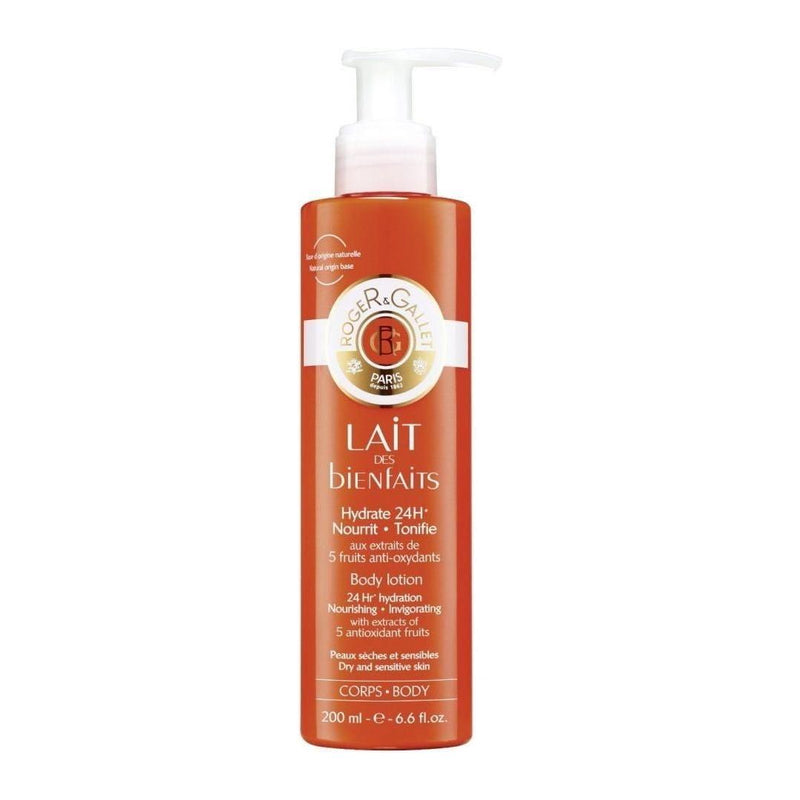 Roger & Gallet Roger & Gallet Lait De Bienfaits Invigorating & Hydrating  Body Lotion 200ml Body Lotion Chocolate
