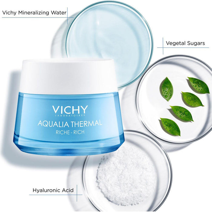 Vichy Aqualia Thermal Rich Rehydrating Cream - 1.69oz