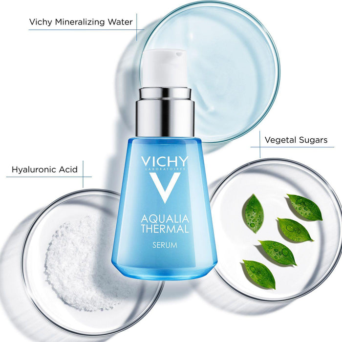 Vichy Aqualia Thermal Hydrating Face Serum with Hyaluronic Acid - 1.01oz