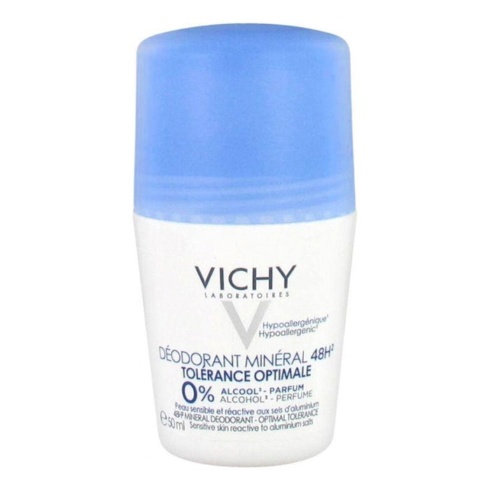 Vichy Deodorant Mineral 48H Roll On Tolerance Optimale 1.69 Oz