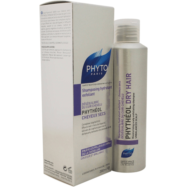 Phyto Phytheol Moisturizing Scalp Exfoliating Shampoo for Dry Hair 6.7 oz