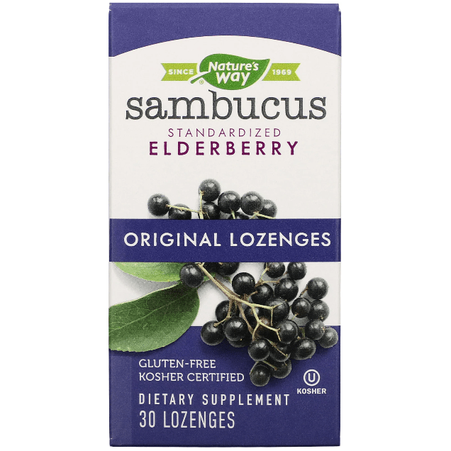 Nature's Way Nature's Way Sambucus Standarized Elderberry Lozenges 30ct Dietary Supplements