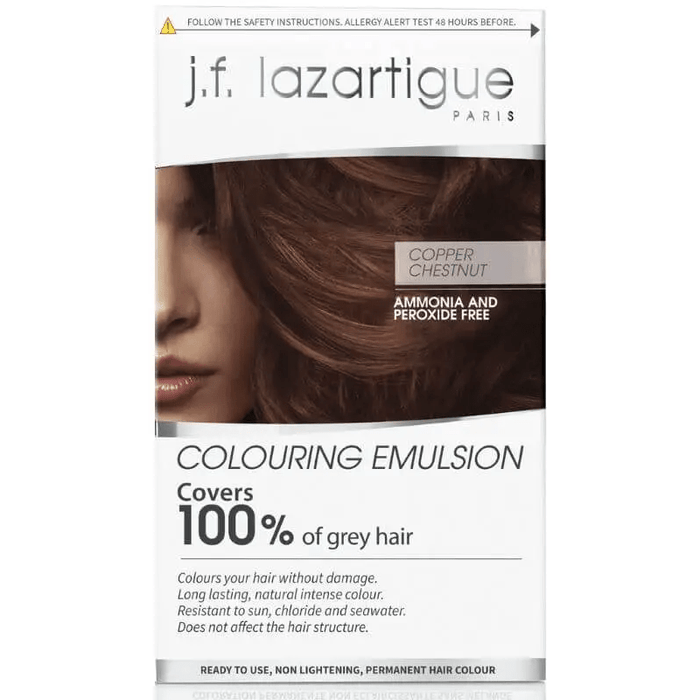 J.f. Lazartigue Coloring Emulsion for Grey Hair Auburn 60ml