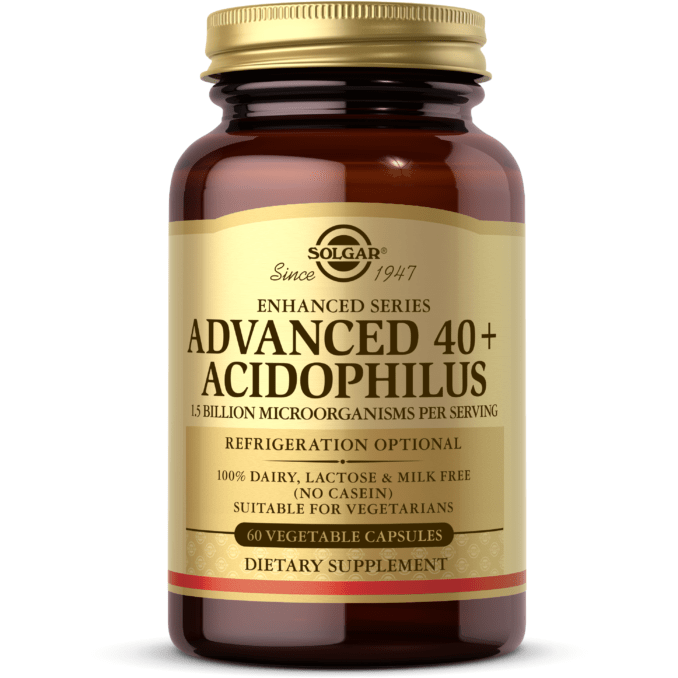 Solgar Advanced 40+ Acidophilus 60 Vegetable Capsules
