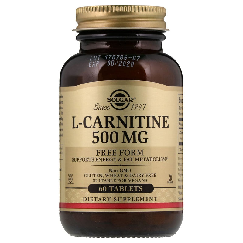 SOLGAR Solgar L-Carnitine 500mg 60 Tablets Dietary Supplements