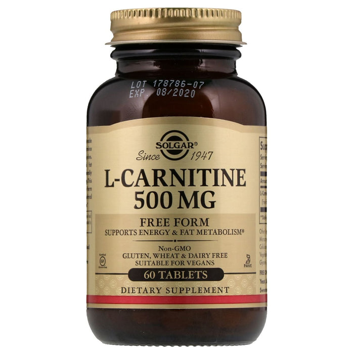 Solgar L-Carnitine 500mg 60 Tablets