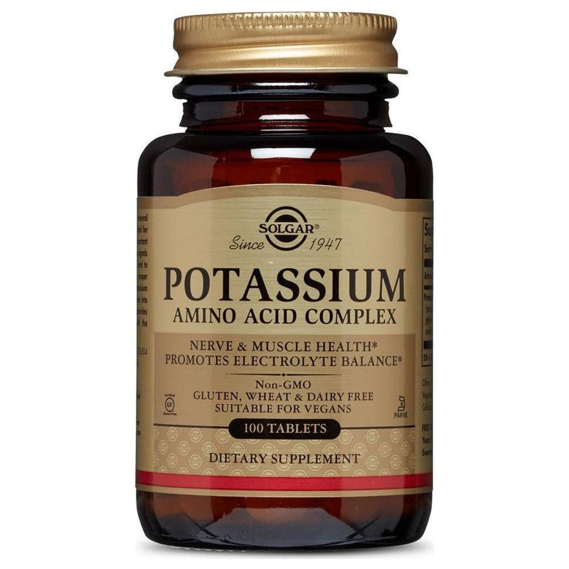 SOLGAR Solgar Potassium Amino Acid Complex 100 Tablets Vitamin & Supplement