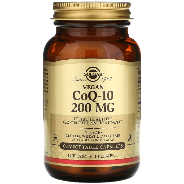 SOLGAR Solgar CoQ-10 200mg 60 Vegetable Capsules Dietary Supplements