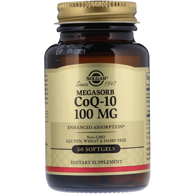 Solgar CoQ-10 100 mg 60 Softgels