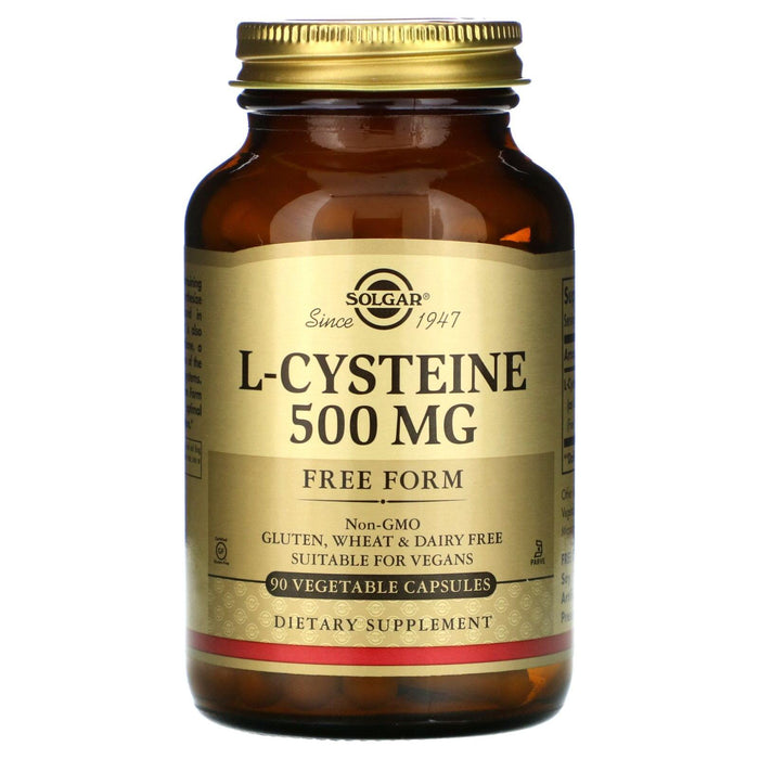 Solgar L-Cysteine 500mg 90 Vegetable Capsules