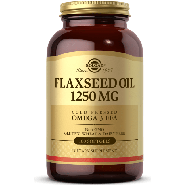 SOLGAR Solgar Flaxseed Oil 1250mg 100 Softgels Dietary Supplements