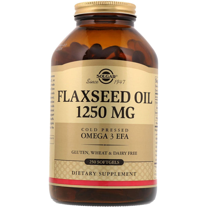Solgar Flaxseed Oil 1250 Mg 250 Softgels