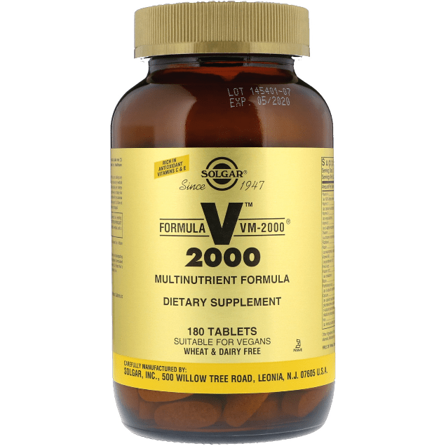 SOLGAR Solgar Formula VM-2000 180 Tablets (Multinutrient System) Multinutrient System