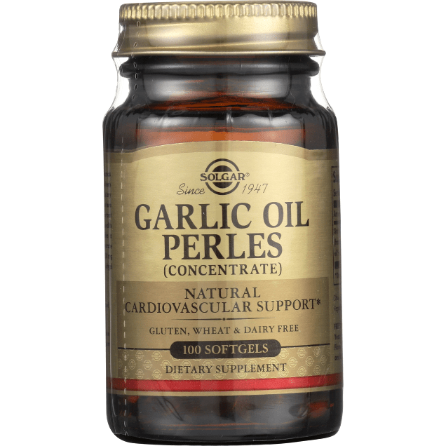 Solgar Garlic Oil Perles 100 Softgels (Reduced Odor)