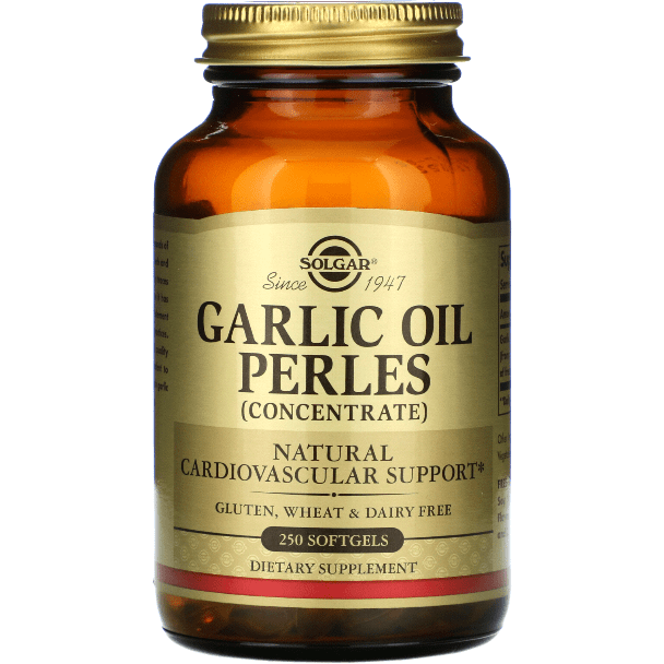 Solgar Garlic Oil Perles 250 Softgels (Reduced Odor)