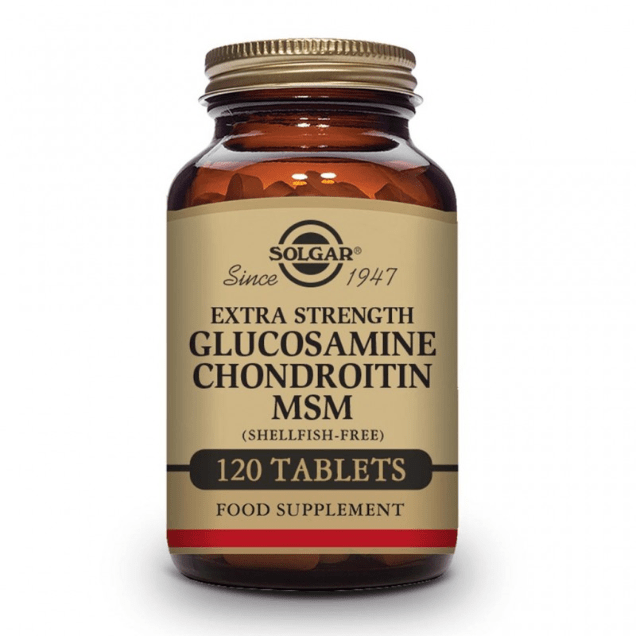 Solgar Triple Strength Glucosamine Chondroitin MSM (Shellfish-Free) 120 Tablets
