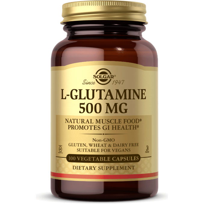 SOLGAR Solgar L-Glutamine 500mg 100 Vegetable Capsules Dietary Supplements