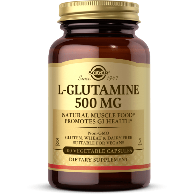 Solgar L-Glutamine 500mg 100 Vegetable Capsules
