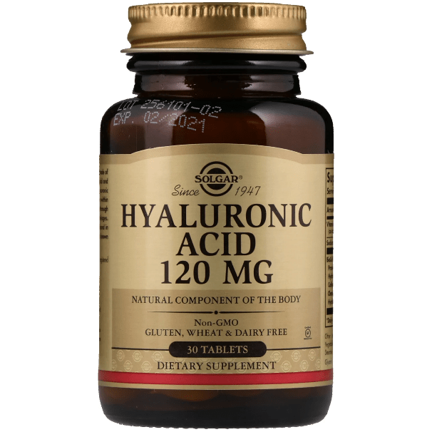 SOLGAR Solgar Hyaluronic Acid Tablets, 120 mg, 30 Count Dietary Supplements