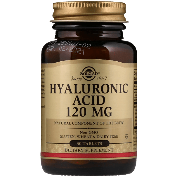 Solgar Hyaluronic Acid Tablets, 120 mg, 30 Count