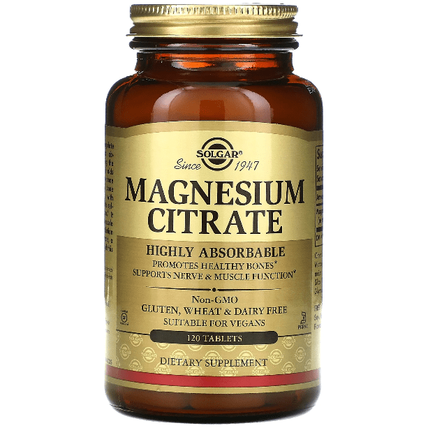 SOLGAR Solgar Magnesium Citrate 120 Tablets Vitamins & Supplements