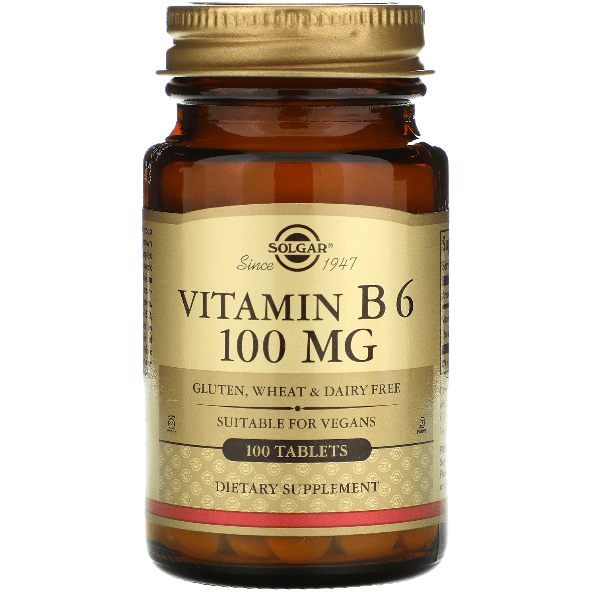 SOLGAR Solgar Magnesium with Vitamin B6 100 Tablets Vitamins & Supplements