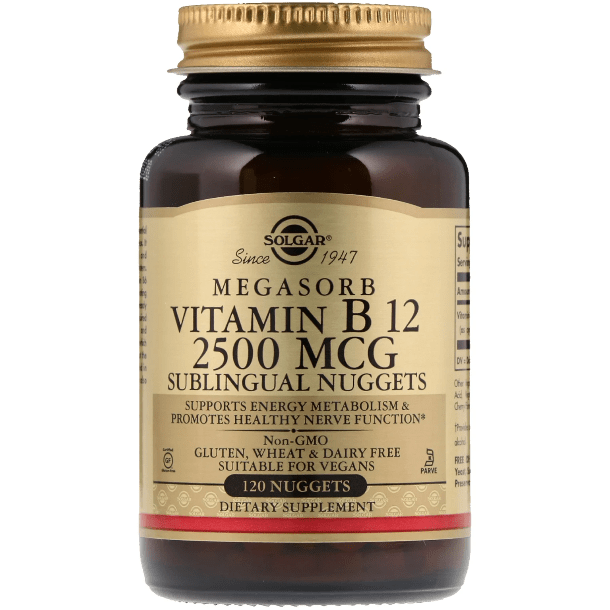 Solgar Megasorb Vitamin B12 2500mcg 120 Nugget