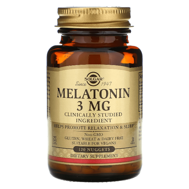 SOLGAR Solgar Melatonin 3mg 120 Nuggets Dietary Supplements
