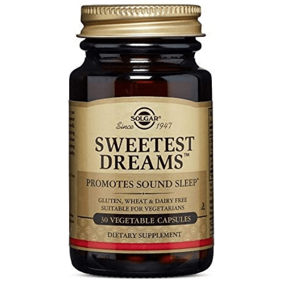 Solgar Sweetest Dreams (Supplying L-Theanine and Melatonin) 30 Vegetable Capsules