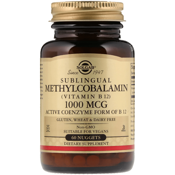 SOLGAR Solgar Methylcobalamin (Vitamin B12) 1000mcg 30 Nuggets Vitamins & Supplements