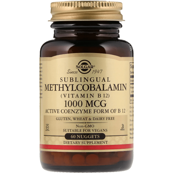 Solgar Methylcobalamin (Vitamin B12) 1000mcg 30 Nuggets