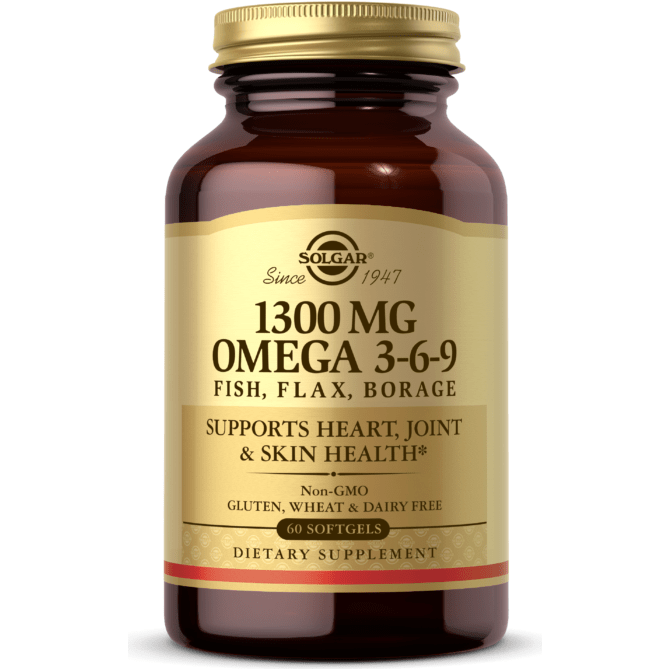 SOLGAR Solgar 1300 mg Omega 3-6-9 60 Softgels Vitamins & Supplements