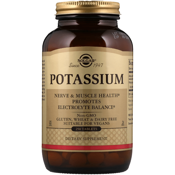 SOLGAR Solgar Potassium 250 Tablets Potassium Supplement