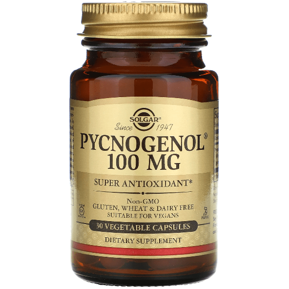 SOLGAR Solgar Pycnogenol 100 mg 30 Vegetable Capsules Dietary Supplements