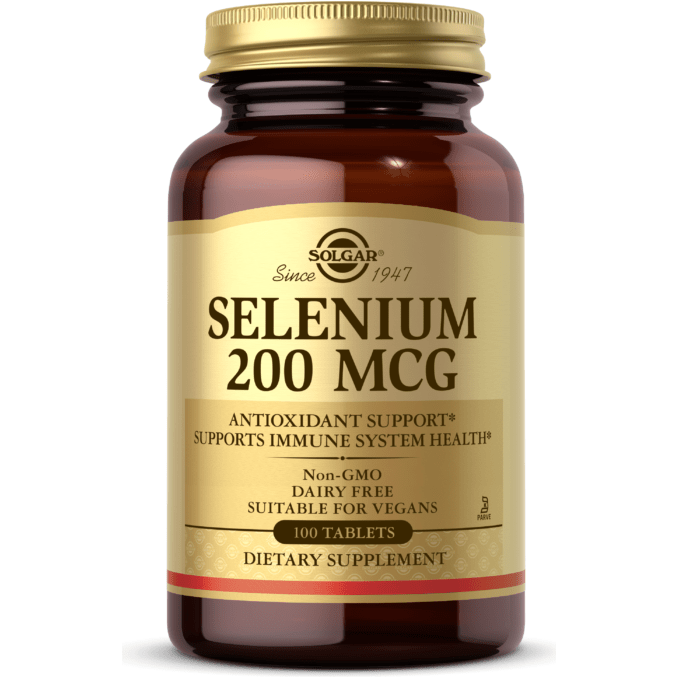SOLGAR Solgar Selenium 200 mcg 100 Tablets Selenium Supplement