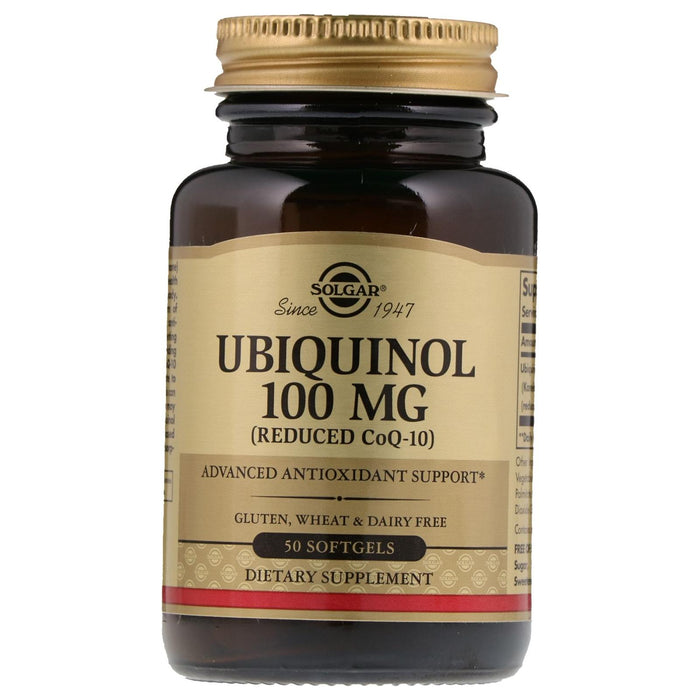 Solgar Ubiquinol 100 mg (Reduced CoQ-10) 50 Softgels