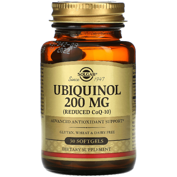 SOLGAR Solgar Ubiquinol 200 mg (Reduced CoQ-10) 30 Softgels Dietary Supplements