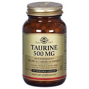 Solgar Taurine 500 mg 100 Vegetable Capsules