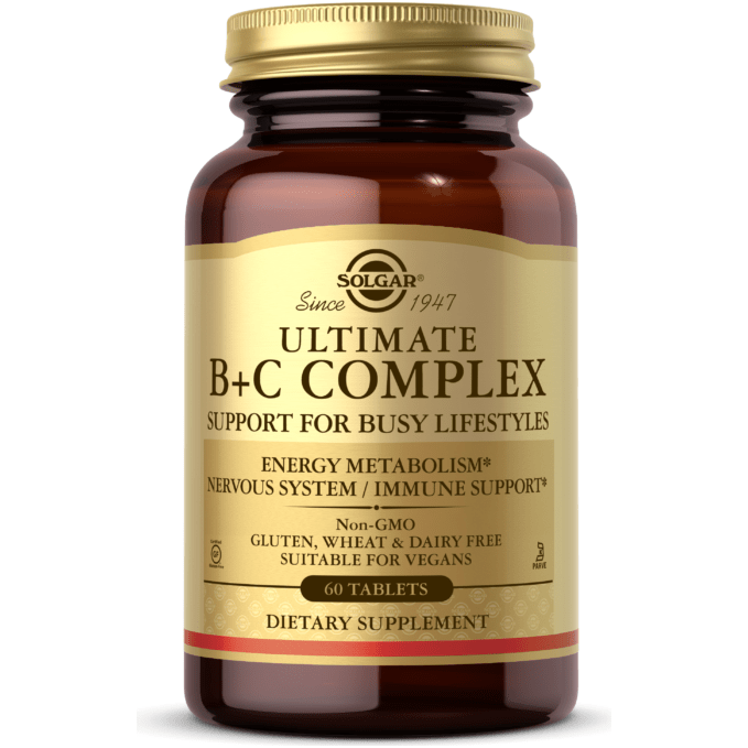 SOLGAR Solgar Ultimate B+C Complex 60 Tablets Vitamin Supplement
