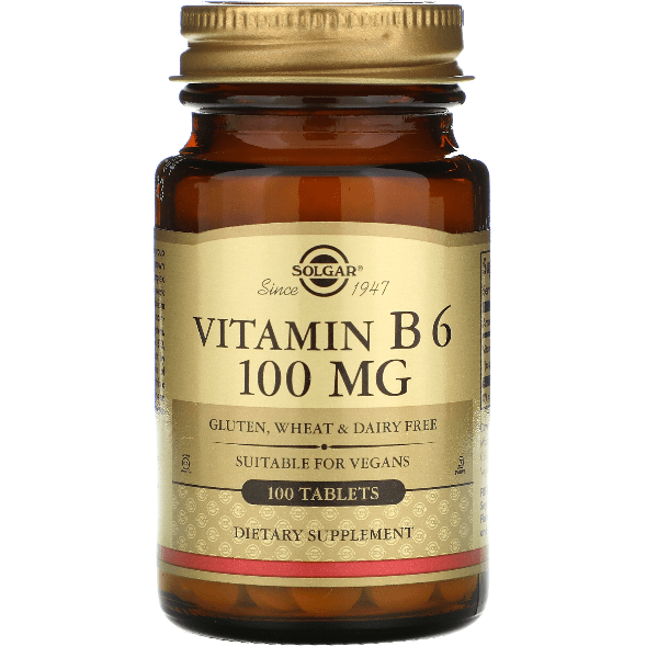 SOLGAR Solgar Vitamin B6 100mg 100 Vegetable Capsules Vitamin Supplement