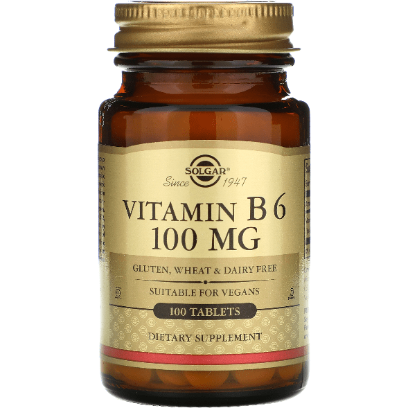 Solgar Vitamin B6 100mg 100 Vegetable Capsules