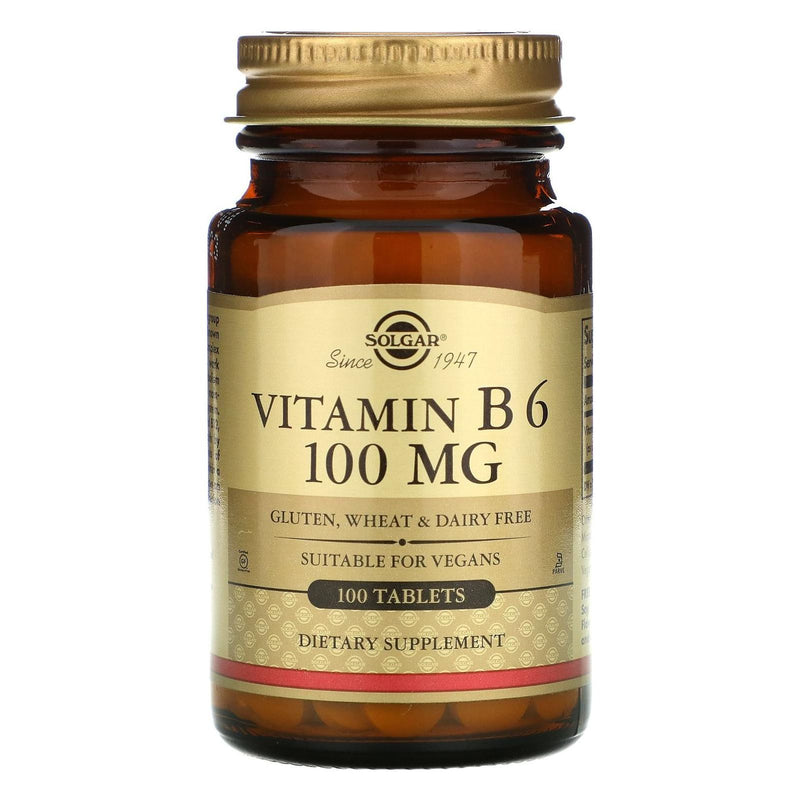 SOLGAR Solgar Vitamin B6 100mg 100 Tablets Vitamins & Supplements
