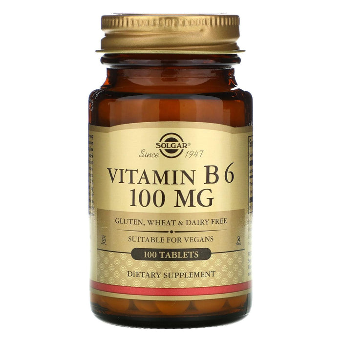 Solgar Vitamin B6 100mg 100 Tablets