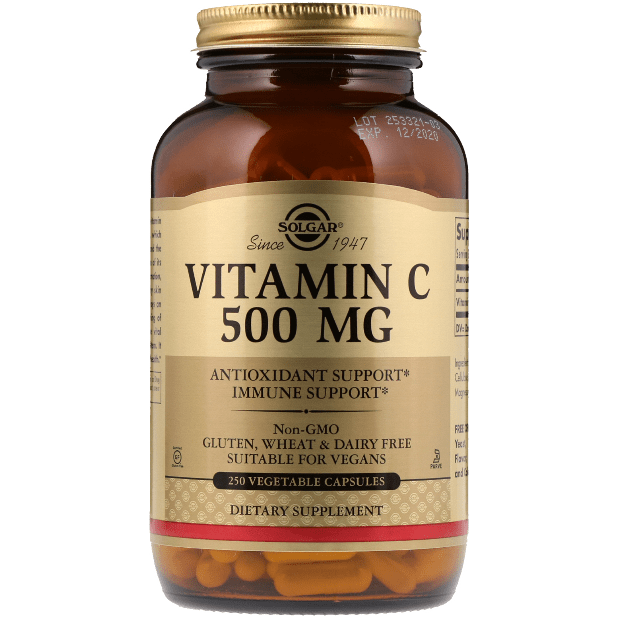 SOLGAR Solgar Vitamin C 500mg 250 Vegetable Capsules Vitamin Supplement