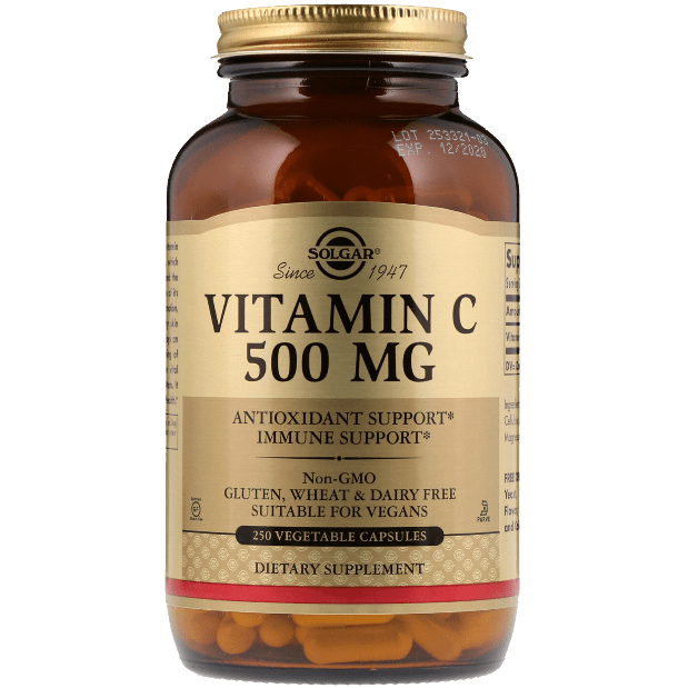 Solgar Vitamin C 500mg 250 Vegetable Capsules