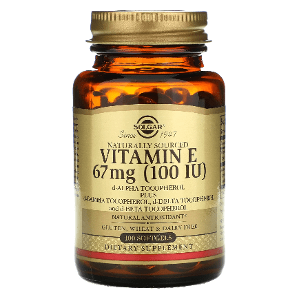 Solgar Vitamin E 67 mg (100 IU) 100 Softgels