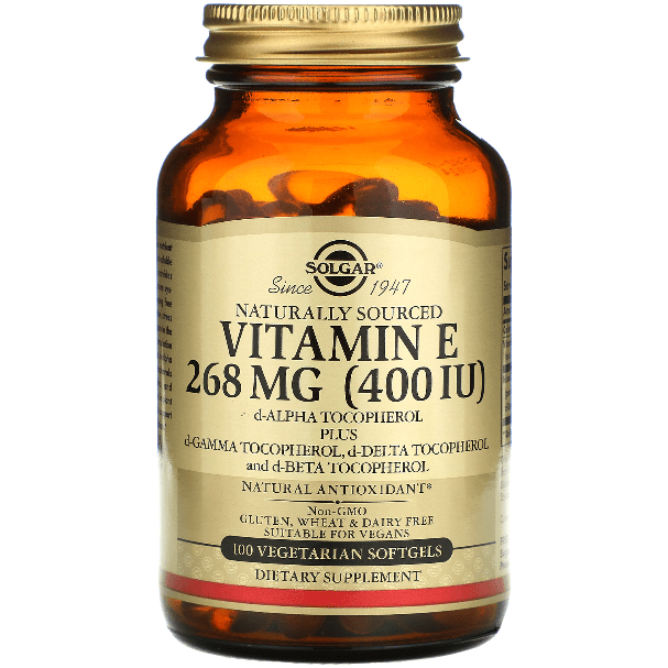 SOLGAR Solgar Vitamin E 268 mg (400 IU) 100 Vegetarian Softgels Vitamin E Supplement