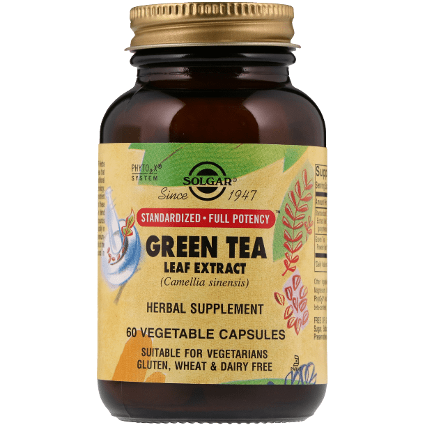 Solgar Green Tea Leaf Extract 60 Vegetable Capsules