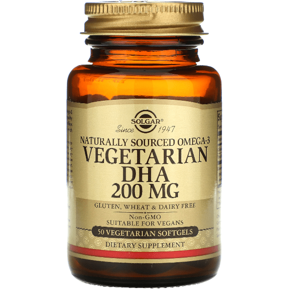 Solgar Omega-3 Vegetarian DHA 200 mg 50 Vegetarian Softgels