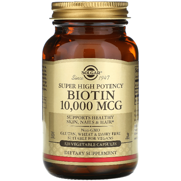 SOLGAR Solgar Biotin 10,000mcg 120 Vegetable Capsules Dietary Supplements